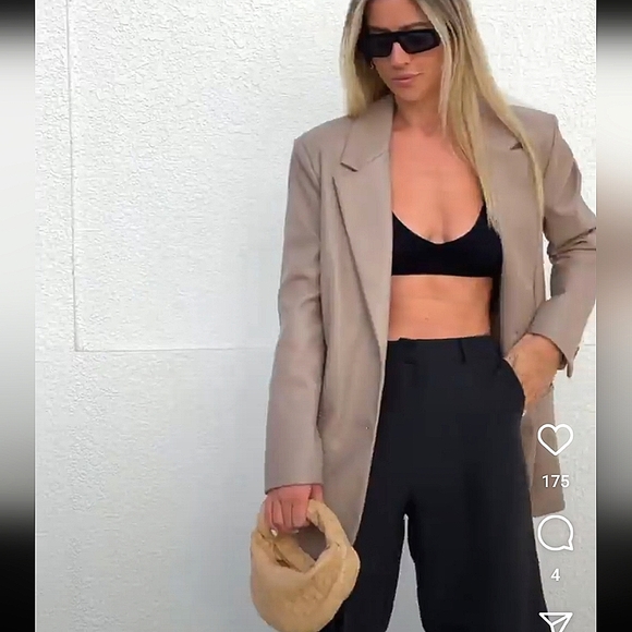 ZARA FAUX LEATHER OVERSIZED BLAZER  Size S and M - Picture 7 of 16